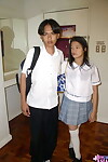 Chinese schoolgirl copulates her buddy later sort in white knee socks
