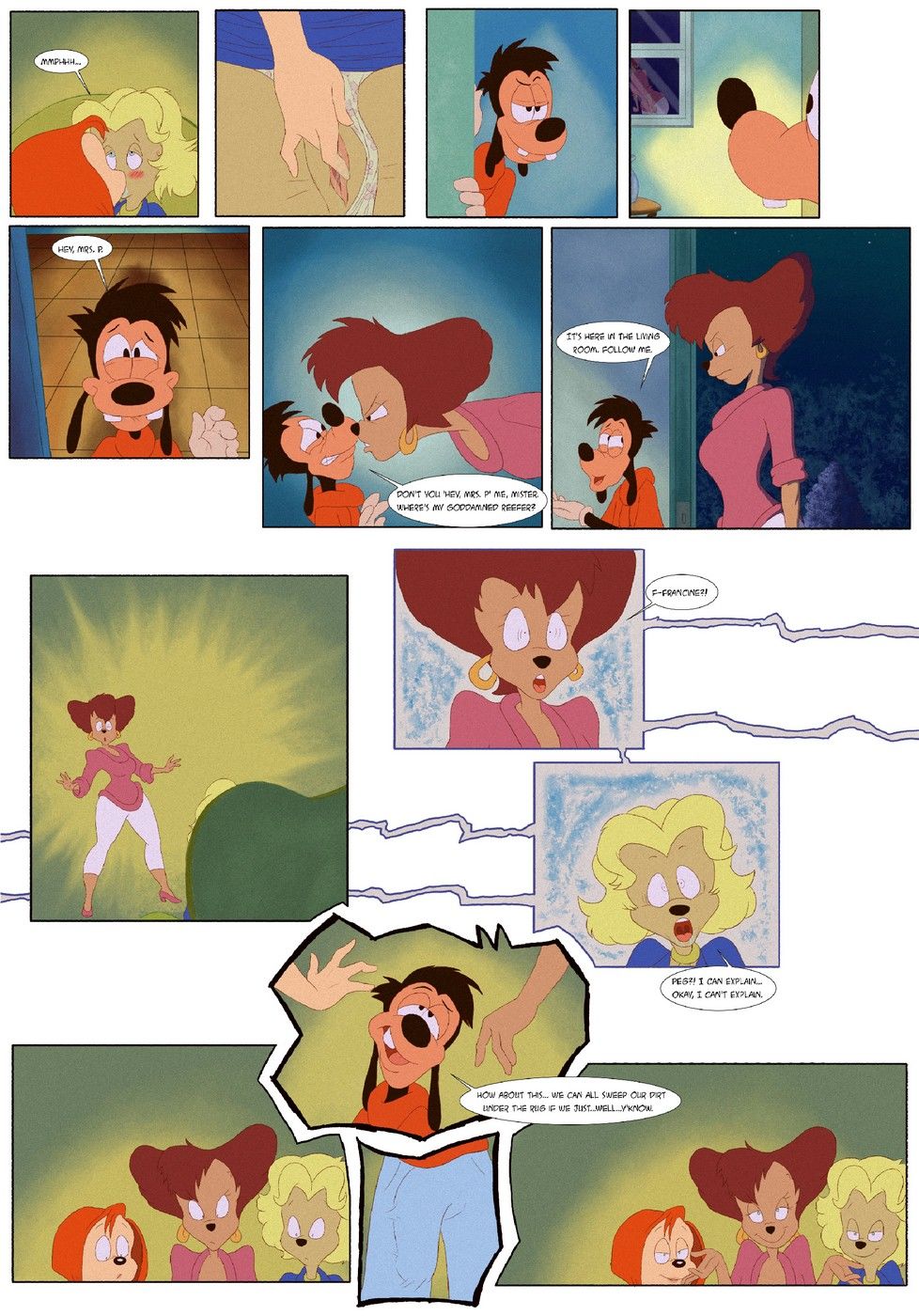 Cómic Porno De Goofy De Walt Disney Comic Porno