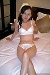 Perspired Singaporean girlfriend disrobes undressed whereas posing