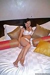 Perspired Singaporean girlfriend disrobes undressed whereas posing