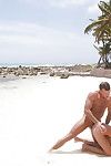 Clammy pornstar Natali DiAngelo acquires her smooth head bawdy cleft dug on the beach