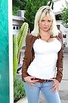 Blond queen Margo Russo uncovering her gigantic mambos and winning off her jeans