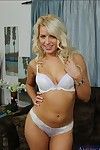 Delightsome fairy MILF Anikka Albrite accepts rid of her garments