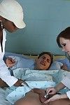 Excited MILF in doctor uniform Katja Kassin indebted a thick phallus