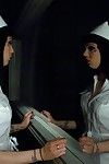 Untamed nurse attains fixed and tough penetrated by her docile