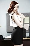 Office undressing activity with a faultless secretary Ember Stone