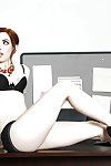 Office undressing activity with a faultless secretary Ember Stone