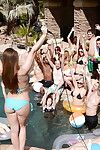 Çekici mılfs dani daniels ve Monique alexander Üzerinde bir fanatik havuz toplama