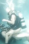 أنجلينا آش هو مدهش تحت الماء و لا الجامح اللسان