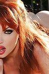 Untamed ripe lady Taylor Wane showcasing her curvaceous body outdoor
