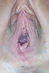 Unclothed lollipop exposing her inviting cum-hole in close up and chemical play