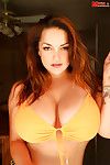 Immense bazookas milf Monica Mendez demonstrates her faultless pornstar butt