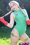 Cammy street fighter cosplay with anna marsh mellow