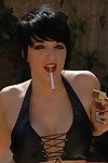 Tilly bonks this girl is as this girl smokes a bh 100\'s cigarette