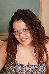 Exotic melodious swarthy SSBBW Vanessa recommends her gentile in the classroom