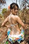 Nubile Slender Tailandês Permite deslizamento ela tenso Adolescente virgem cuzinho as bochechas de fora