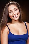 Charming teenager Abella Danger is restrained and sheltered in damp wax
