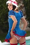 Catie minx in cosplay as a nasty adult baby raggedy anne pretty