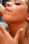 Sexually excited latina chicito enjoys oily butt fucking and takes goo in her throat
