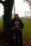 Teen milf on a day out at the local park