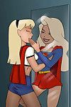 Superman and supergirl hardcore sketch sexual act