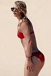 Maria sharapova shows her sweaty anus in red and ebon bikinis