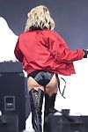 Fergie titsy and gazoo in leather panties and boots
