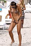 Sandra kubicka curvy and apple bottoms in diminutive bikini on the beach