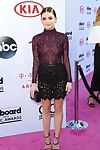 Lucy hale marvelous in sheer miniature short skirt and bodysuit