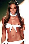 Without clothes black celebrity naomi campbell posing in public