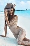 Xenia deli entirely undressed for the beach photoshoot