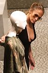 Jennifer lopez shows her mammoth mambos in a short swarthy costume