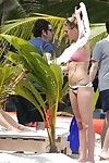 Erin heatherton shows off her clammy bikini apple bottoms in mexico