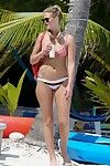 Erin heatherton shows off her clammy bikini apple bottoms in mexico