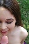 Raunchy youthful Mika Sparx attains a facial later outdoor very
