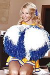 Wooing cheerleader Jessica Drake discloses her mounds and uterus