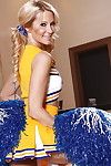 Wooing cheerleader Jessica Drake discloses her mounds and uterus