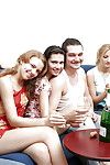 Jism concupiscent coeds play a drunk groupsex gathering with sexually aroused pals