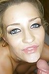 Rounded fairy gives head and receives drilled for a facial spunk fountain