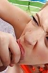 Lustful Partner Ann with petite mangos gives a cocksucking followed by astonishingly