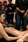 Fuckable art: massive titted fairy-haired bonked in a crowded gallery!