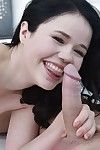 Darkish haired pornstar takes goo in maw later on giving cock stroking and oral play
