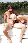 Boobsy Euro adolescent Mandy I giving major stick a dick sucking outdoors on boat