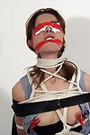 女性 支配 spanks - 結合する 彼女の subbie と ロープ - 革 文字列