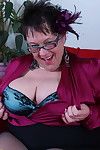 Giant breasted british mellow lady fooling around