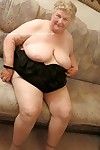 Boobsy undressed old woman full around