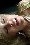 Saucy housewife jerks off a intense knob and tastes a creamy cum flow