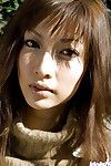 Affascinante giapponese adolescente Bella pigramente celeste off tutti di Il suo placcato