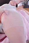 Vindictive bride in white pantyhose having a nasty anal quickie with a best man