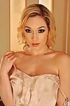 Teen pornstar babe Lily LaBeau takes off petticoat showing ass, big tits